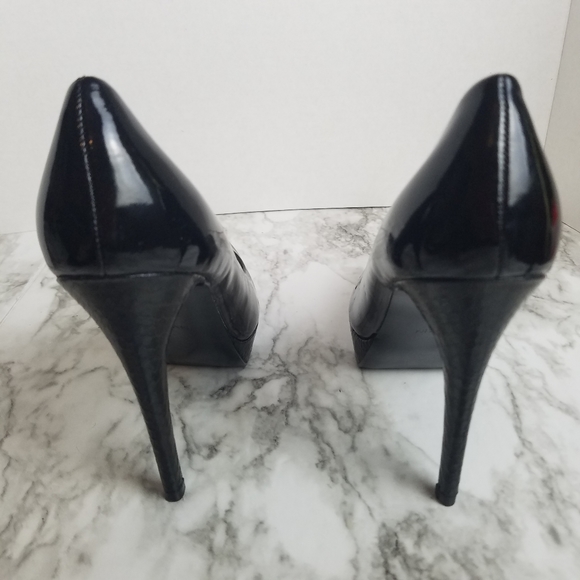Guess Platform Heels 8 1/2  5" Heel Stunning Black - Picture 4 of 7